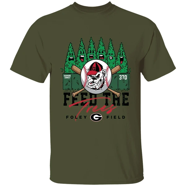 Georgia Giragia Baseball Foley Field Feed The Trees Shirt - Image 9