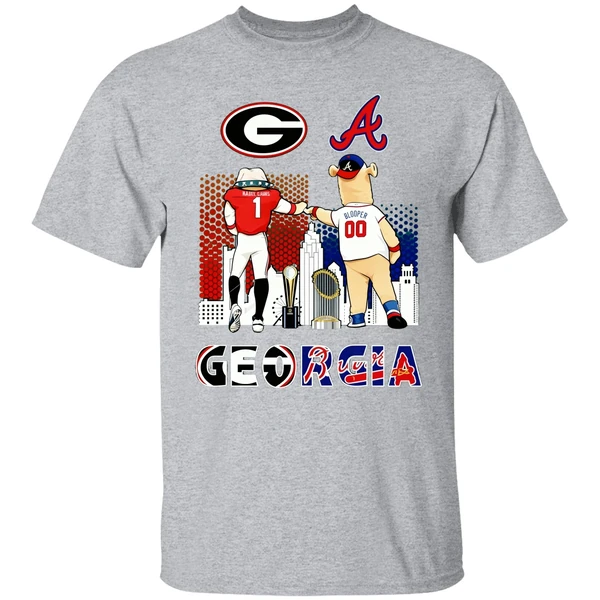 Georgia Hairy Dawg And Blooper Shirt - Image 8