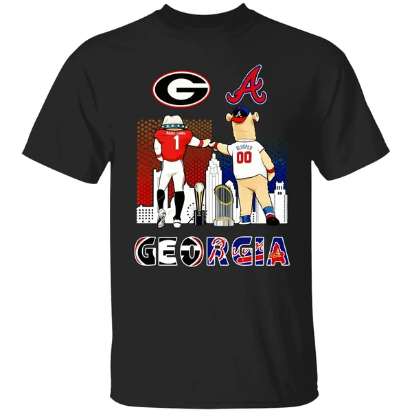 Georgia Hairy Dawg And Blooper Shirt - Image 9