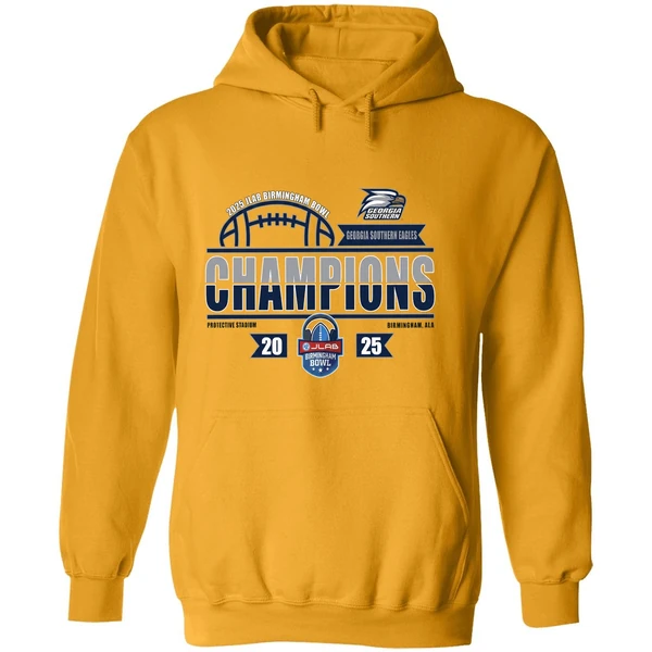 Georgia Southern Eagles Football Jlab Birmingham Bowl Champions 2025 Hoodie