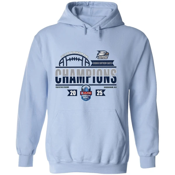 Georgia Southern Eagles Football Jlab Birmingham Bowl Champions 2025 Hoodie - Image 4