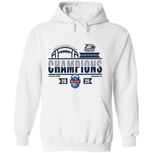 Georgia Southern Eagles Football Jlab Birmingham Bowl Champions 2025 Hoodie - Image 8