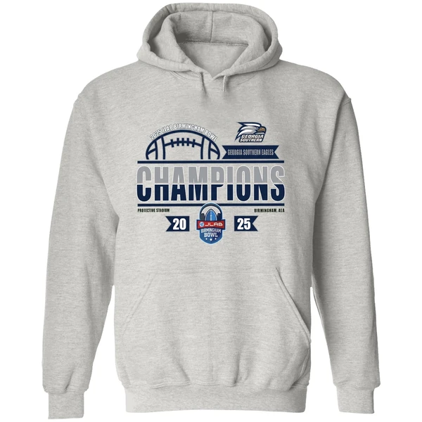 Georgia Southern Eagles Football Jlab Birmingham Bowl Champions 2025 Hoodie - Image 9