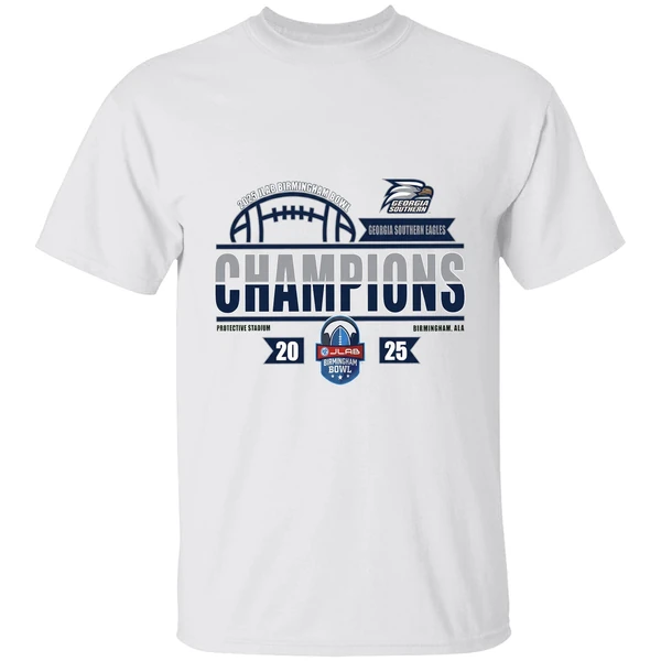 Georgia Southern Eagles Football Jlab Birmingham Bowl Champions 2025 Shirt