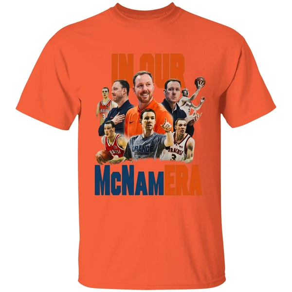 gerry mcnamara in our mcnamera shirt orange