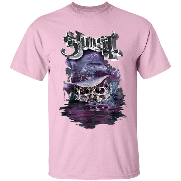 ghost band skeletour 2025 las vegas nevada on august 9 exclusive shirt lightpink