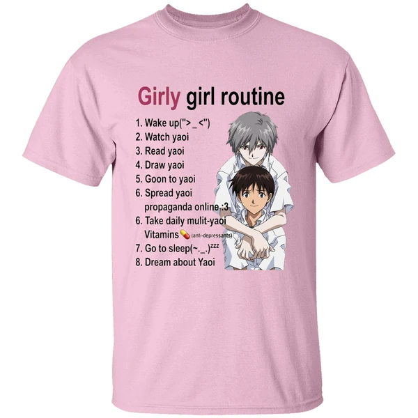 Girly Girl Routine Yaoi Shirt - Image 2