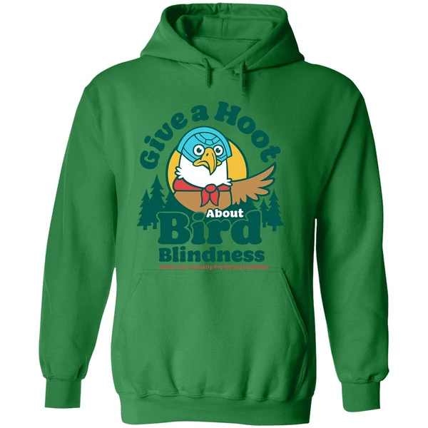 Give A Hoot About Bird Blindness Hoodie - Image 2
