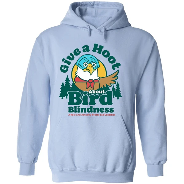 Give A Hoot About Bird Blindness Hoodie - Image 4