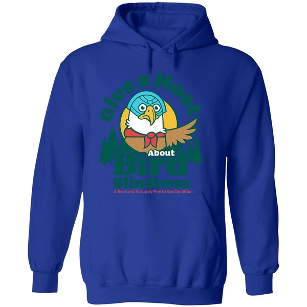 Give A Hoot About Bird Blindness Hoodie - Image 7