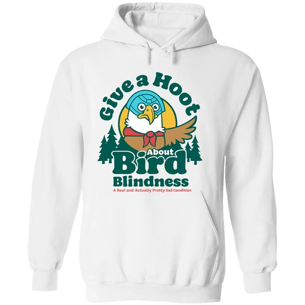 Give A Hoot About Bird Blindness Hoodie - Image 8