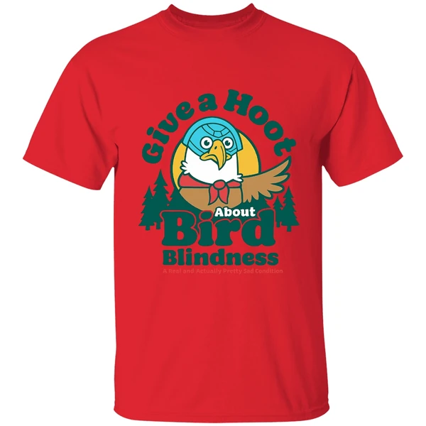 Give A Hoot About Bird Blindness Shirt - Image 4