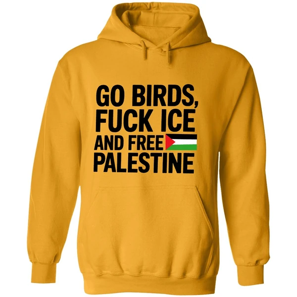 Go Birds Fuck Ice And Free Palestine Hoodie