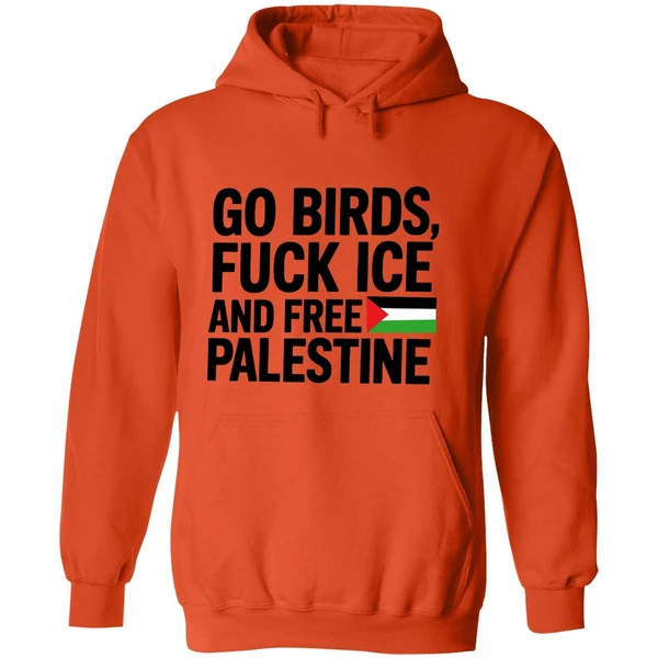 Go Birds Fuck Ice And Free Palestine Hoodie - Image 6