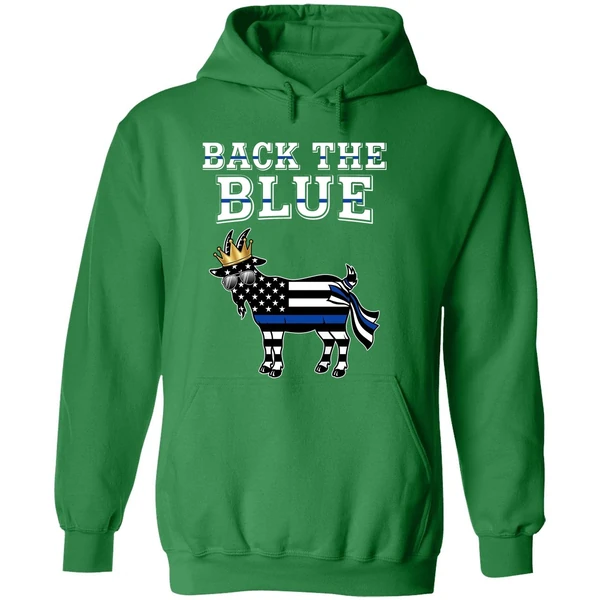 Goat Us Back The Blue Line Hoodie - Image 2