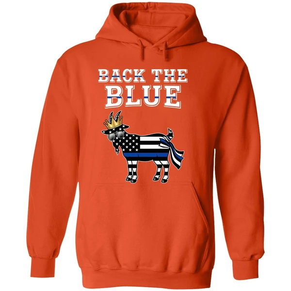 Goat Us Back The Blue Line Hoodie - Image 6