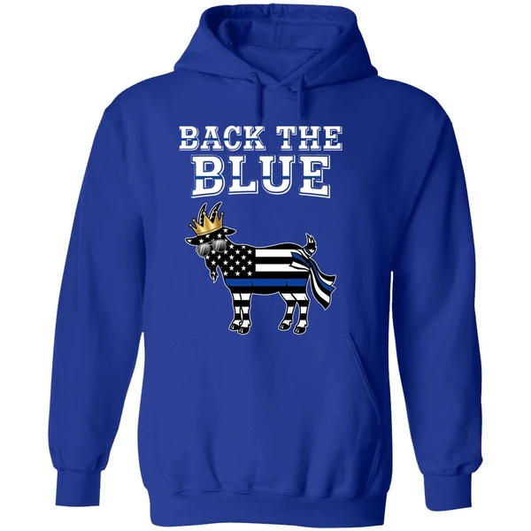 Goat Us Back The Blue Line Hoodie - Image 7