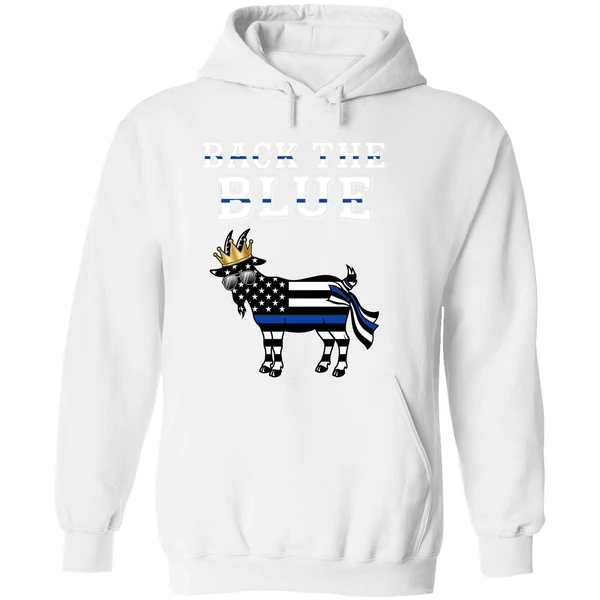 Goat Us Back The Blue Line Hoodie - Image 8