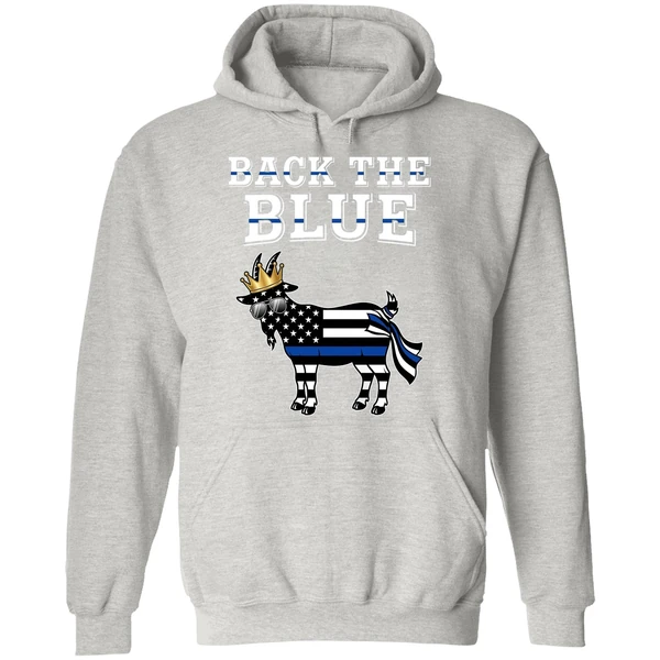 Goat Us Back The Blue Line Hoodie - Image 9