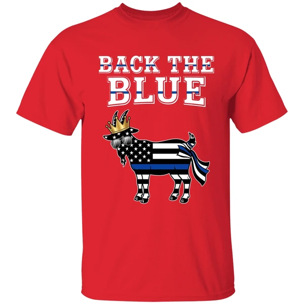 Goat Us Back The Blue Line Shirt - Image 7
