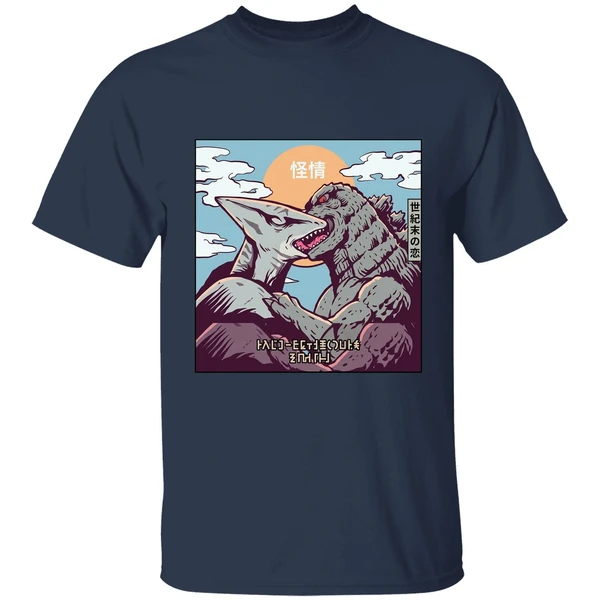 Godzilla Kissing Rodan Shirt - Image 5