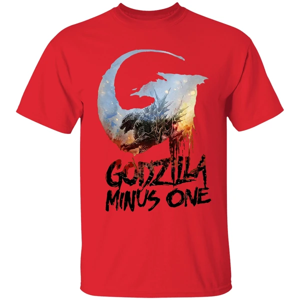 godzilla minus one movie monsters shirt red