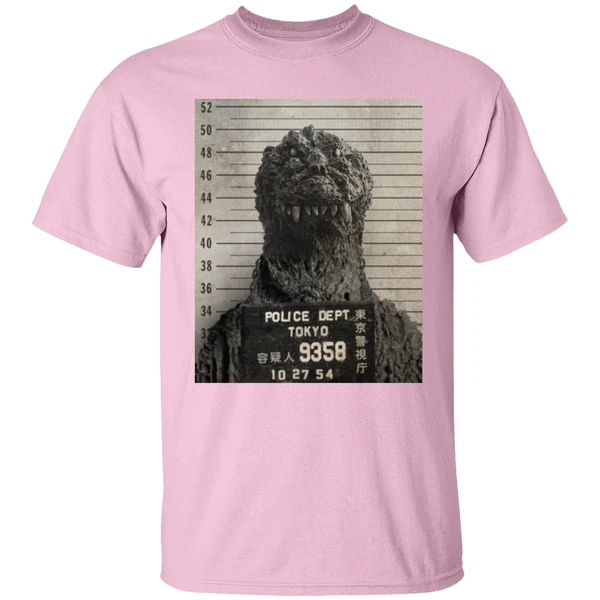 Godzilla Mugshot Shirt Godzilla Mugshot Shirt