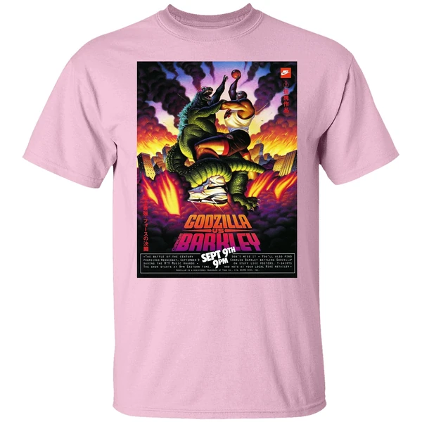 Godzilla Vs Charles Barkley Poster Shirt Godzilla Vs Charles Barkley Poster Shirt