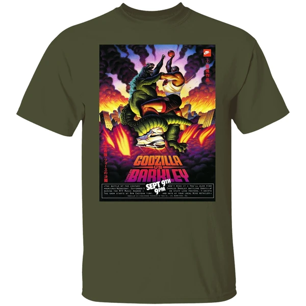 Godzilla Vs Charles Barkley Poster Shirt - Image 3