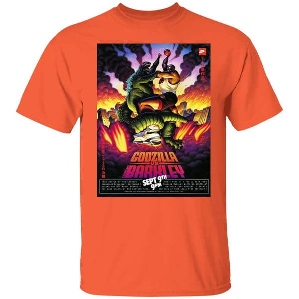 Godzilla Vs Charles Barkley Poster Shirt - Image 5