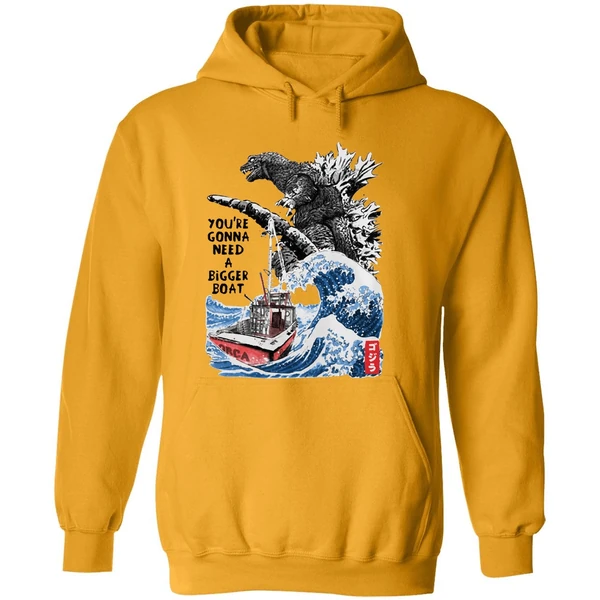 Godzilla Youre Gonna Need A Bigger Boat Hoodie