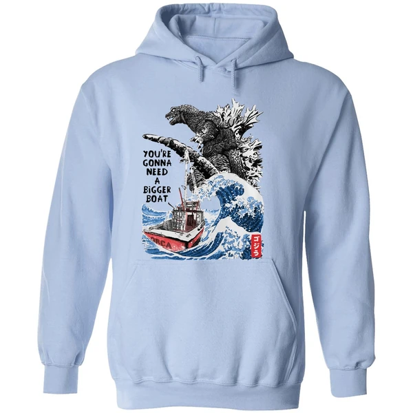 Godzilla Youre Gonna Need A Bigger Boat Hoodie - Image 4