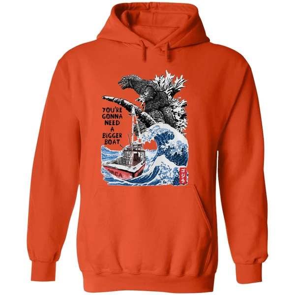 Godzilla Youre Gonna Need A Bigger Boat Hoodie - Image 6