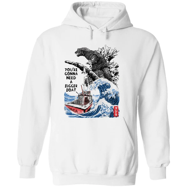 Godzilla Youre Gonna Need A Bigger Boat Hoodie - Image 8