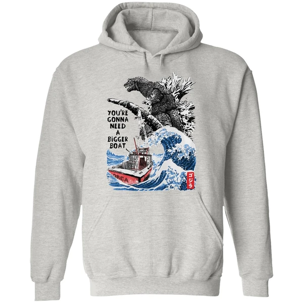 Godzilla Youre Gonna Need A Bigger Boat Hoodie - Image 9