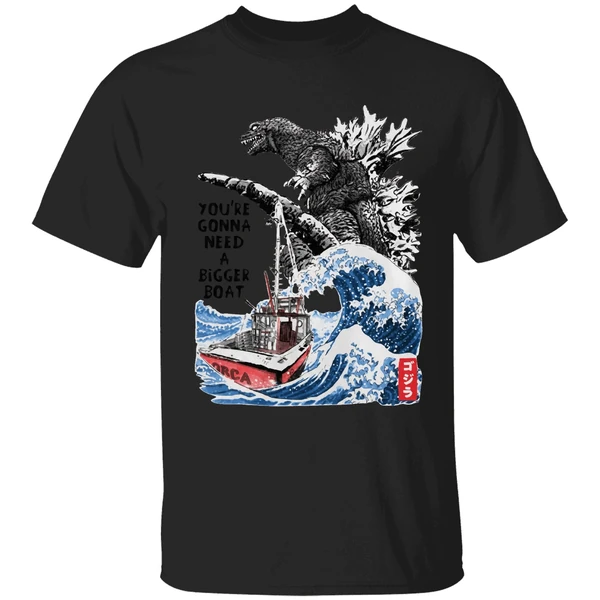 Godzilla Youre Gonna Need A Bigger Boat Shirt - Image 7