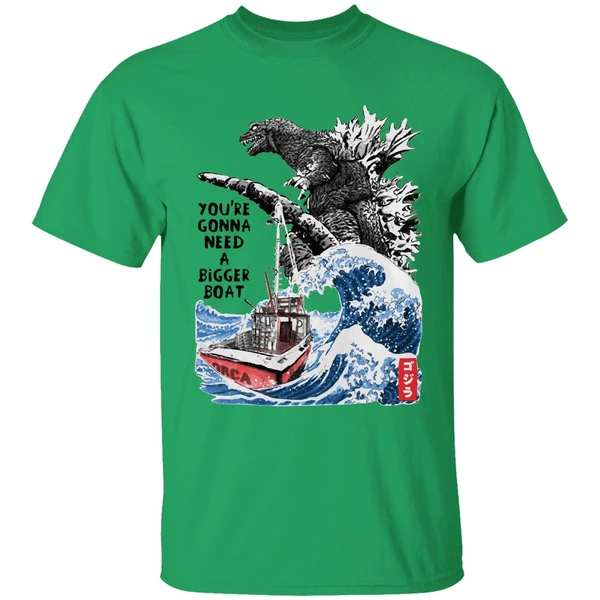 Godzilla Youre Gonna Need A Bigger Boat Shirt - Image 8