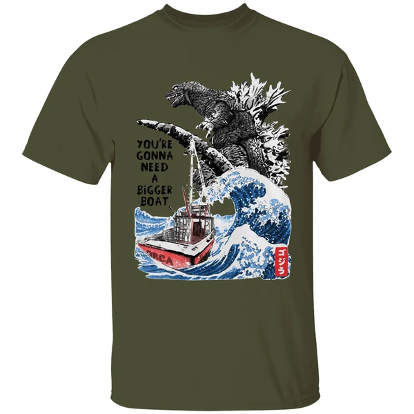 Godzilla Youre Gonna Need A Bigger Boat Shirt - Image 9