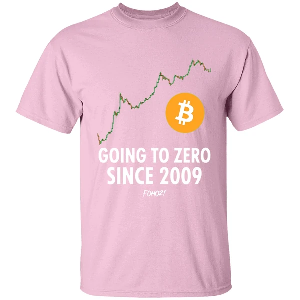 Going To Zero Since 2009 Bitcoin Shirt - Image 3