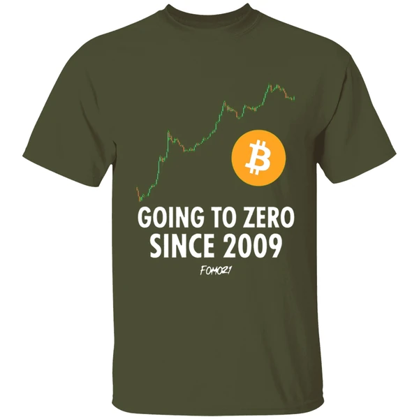 Going To Zero Since 2009 Bitcoin Shirt - Image 4
