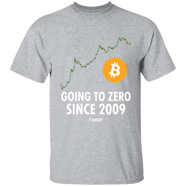 Going To Zero Since 2009 Bitcoin Shirt - Image 9