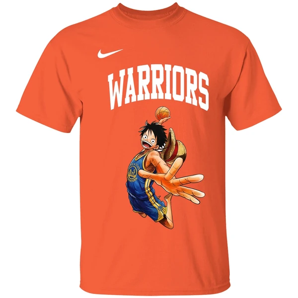 golden state warriors d luffy special shirt orange