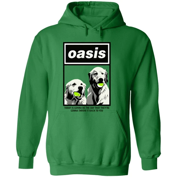Golden Tennis Oasis Today Is Gonna Be The Day That Theyre Gonna Throw It Back To You Hoodie - Image 2