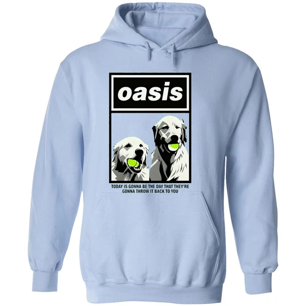 Golden Tennis Oasis Today Is Gonna Be The Day That Theyre Gonna Throw It Back To You Hoodie - Image 4