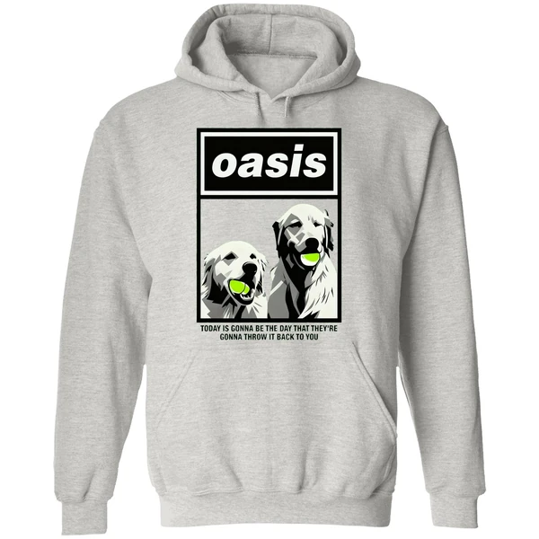 Golden Tennis Oasis Today Is Gonna Be The Day That Theyre Gonna Throw It Back To You Hoodie - Image 9