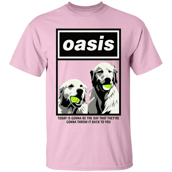 Golden Tennis Oasis Today Is Gonna Be The Day That Theyre Gonna Throw It Back To You Shirt - Image 2