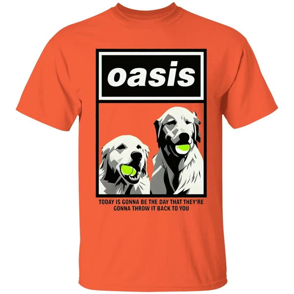 Golden Tennis Oasis Today Is Gonna Be The Day That Theyre Gonna Throw It Back To You Shirt - Image 3
