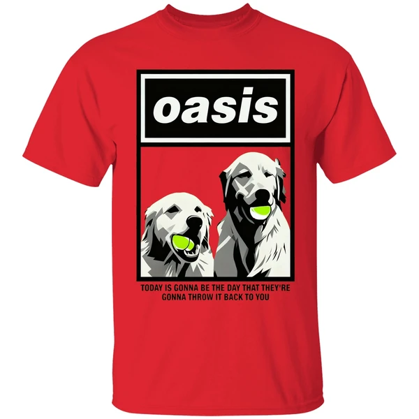 Golden Tennis Oasis Today Is Gonna Be The Day That Theyre Gonna Throw It Back To You Shirt - Image 4