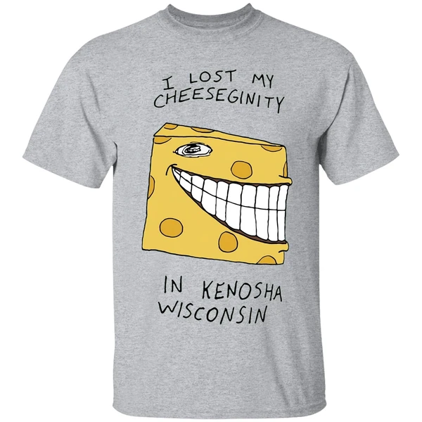 goobsmooch i lost my cheeseginity in kenosha wisconsin shirt sportgrey