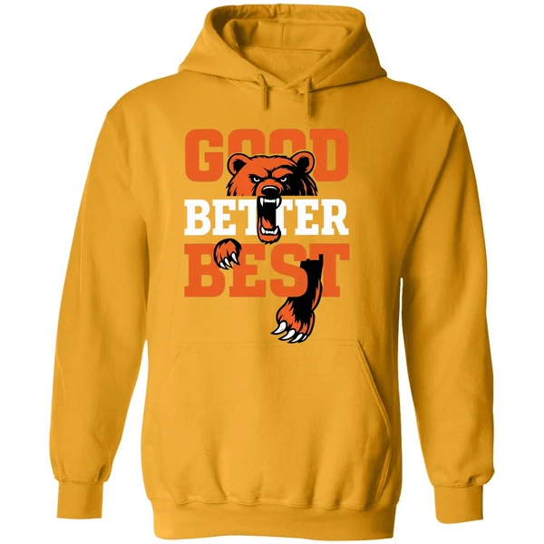 Good Better Best Bear Head Chicago Bears Hoodie